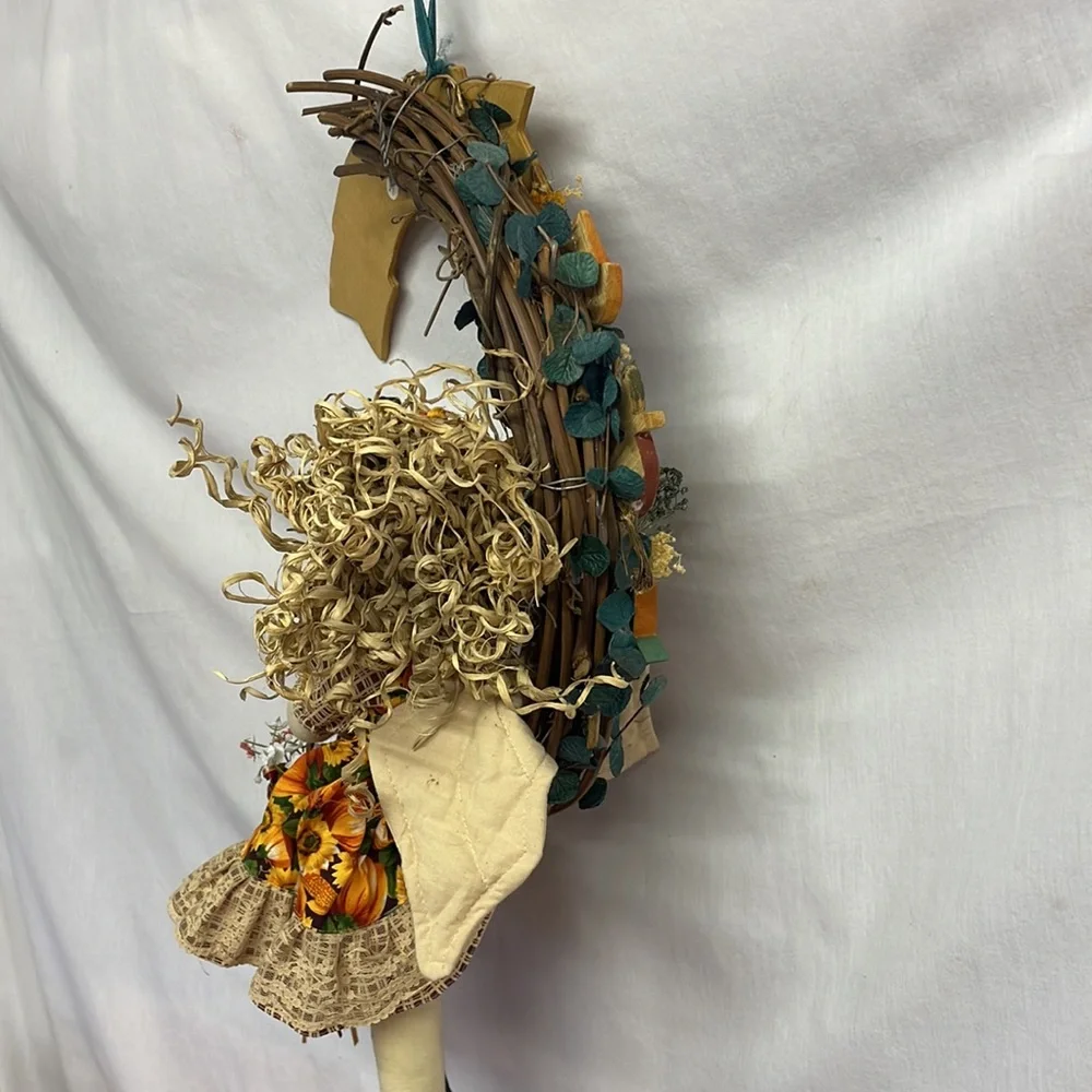 ABC Half Moon Harvest Angel Wreath. Made in China